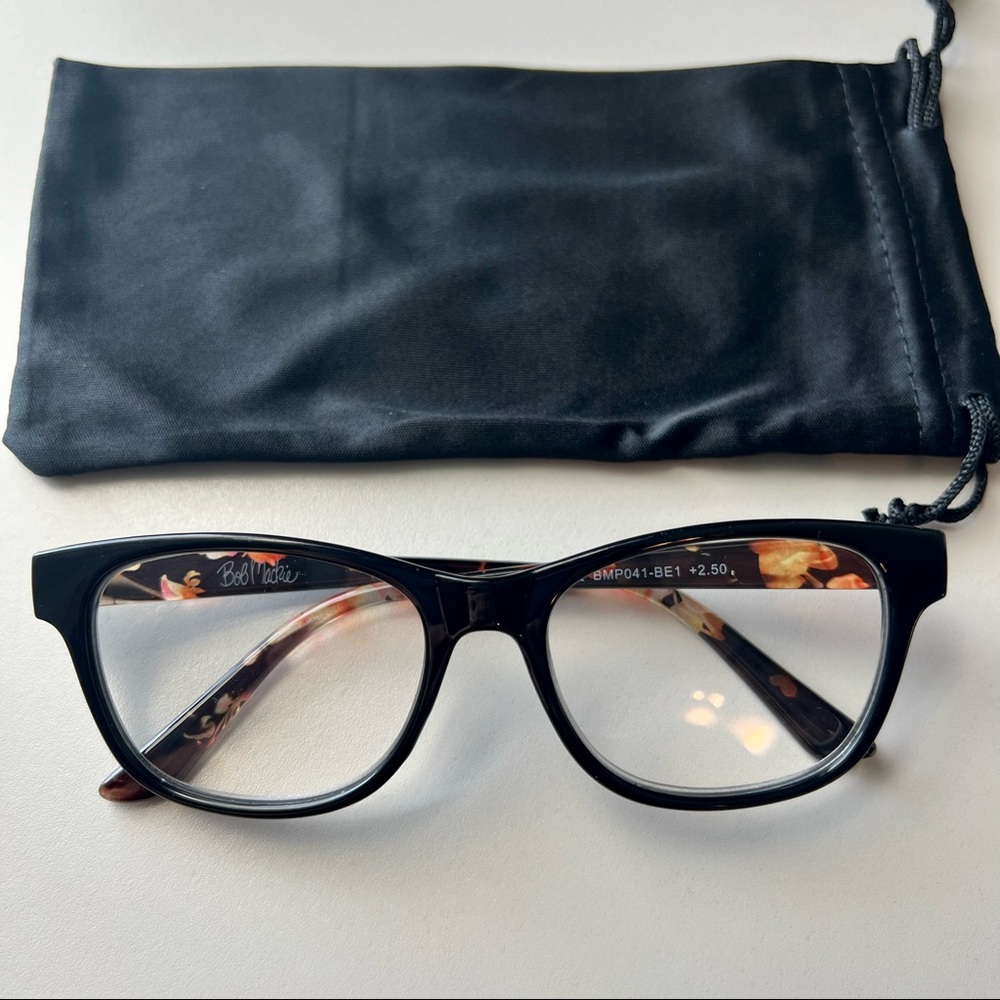 Bob Mackie +2.50 Reading Eyeglasses